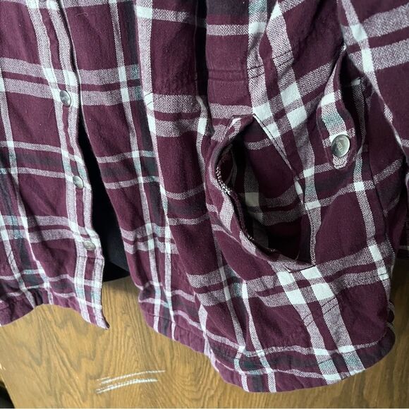 Duluth Trading Co. Plaid Flannel Fleece Lined Jacket - Picture 8 of 11
